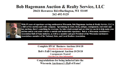 Desktop Screenshot of bobhagemannauctionrealty.com